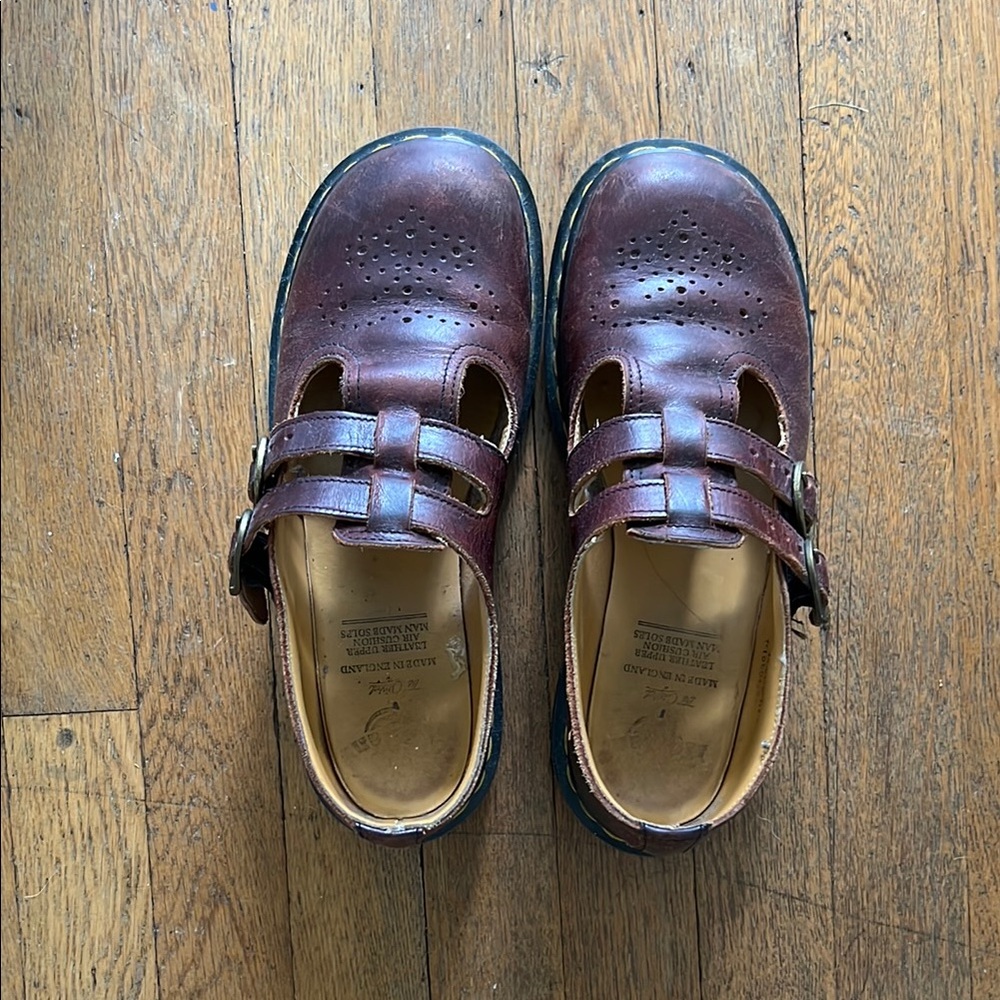 Dr. Martens Brown Leather Women's Shoes